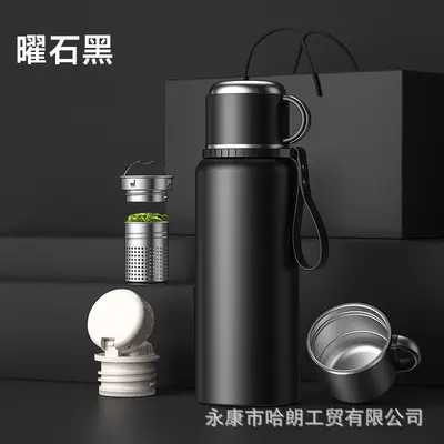 316 Stainless Steel Large Capacity Insulated Cup, Double Lid, Tea Infuser - 9