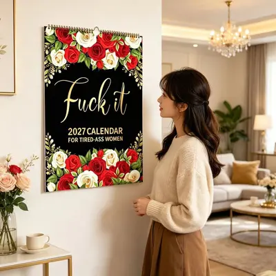 2027 İngilizce Duvar Takvimi