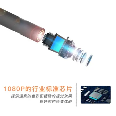 Industrielles Endoskop 1080p wasserdicht Nachtsicht - 5