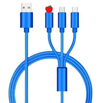 3-in-1 Schnelllade-Adapter kompatibel mit Huawei/OPPO/Apple/Android