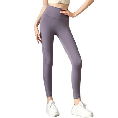 Damen-Yogahose, schnelltrocknend, hohe Taille, po-hebend, elastisch - 6