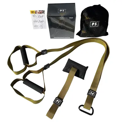 Suspension Training Strap Set, Yoga Fitness Resistance Band - 7