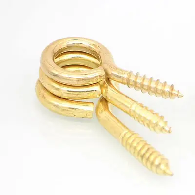 Open-Eye Self-Tapping Screw, Question Mark Hook, Plastic-Coated Cup Hook - 13