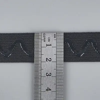 2-4 cm dalgalı silikon kaymaz elastik bant, kayak ve bisiklet giysisi için - 12