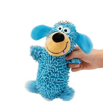 Köpek ses çıkaran peluş çiğneme oyuncağı, evcil hayvan oyuncağı - 6