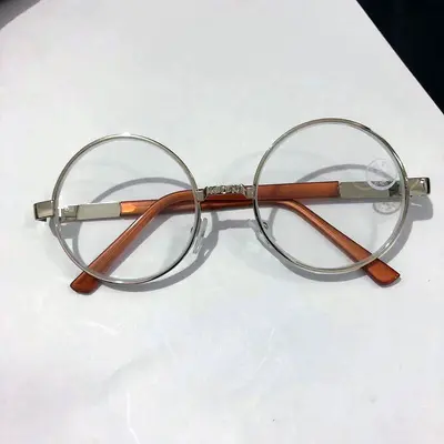 Retro Round Crystal Glass Sunglasses for Men - 3