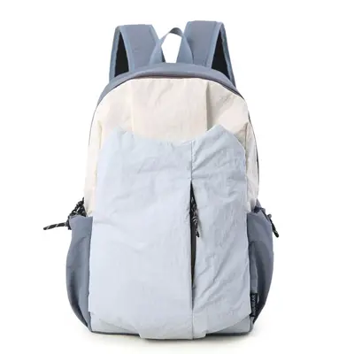 Casual Color-Block Backpack, Lightweight Travel and School Bag, Unisex - 10