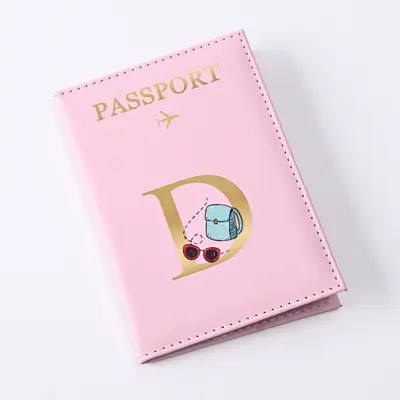 现货批发字母设计皮革护照套pu皮质护照夹passport护照包 - 9