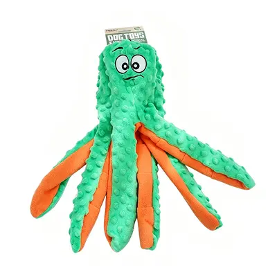 Large Octopus Dog Toy with Hidden Treat Compartment and Squeaker - 7