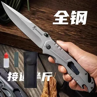 Klappmesser ohne Sperre, multifunktional, tragbar mit Glasbrecher - 7