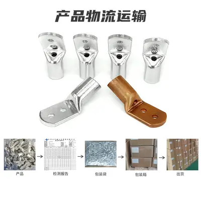 Pure Copper Double-Hole Wire Lug, Non-Standard, High-Voltage - 4