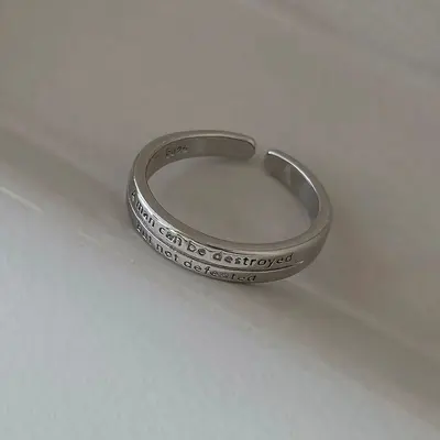 Silber dreiteiliges Ringset Damen, minimalistisch - 8