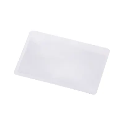Handheld Ultra-Thin PVC Card Magnifier, 3x Fresnel Lens for Reading