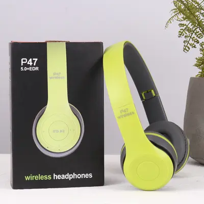 Sınır ötesi stereo P serisi spor baş üstü 5.0 Bluetooth kulaklık P47 kablosuz oyun kulaklığı fabrika doğrudan tedarik - 11