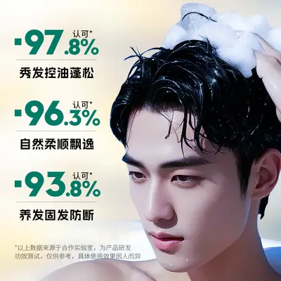 Fanzhen Men's Platycladus Leaf Anti-Hair Loss Oil-Control Shampoo