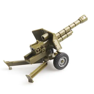 Building Block Soldier Figure Accessories with Howitzer and Rocket Launcher