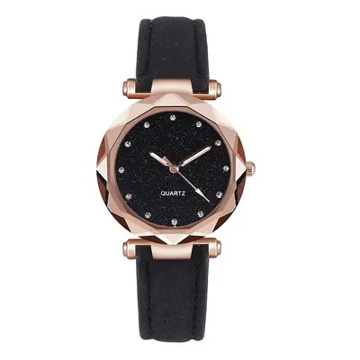 Neue Sternenhimmel Silberstaub Gesicht Uhr Damen Gefrostete Haut Lederarmband Quarz Uhr Großhandel. - 11
