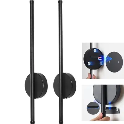 360° Rotatable Magnetic LED Wall Light with Remote Control and Dimmer