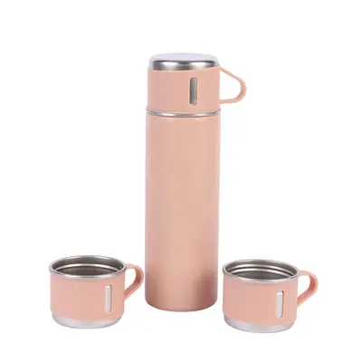 304 Stainless Steel Vacuum Insulated Cup, 3 Lids, Gift Set - 5