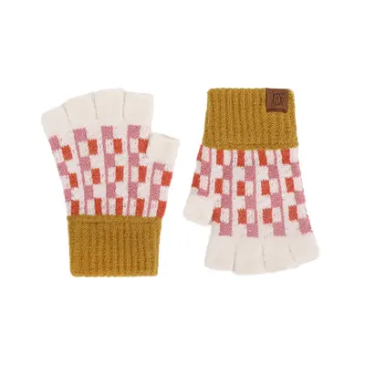 Children's fleece-lined fingerless gloves, ages 6-9 - 8