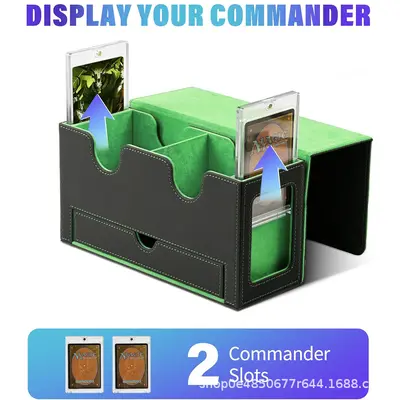 Double-Layer Magnetic Card Box with Window for MTG and TCG Cards - 9