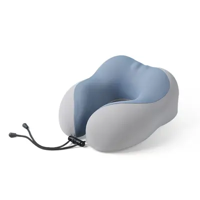 Ice Silk U-Shaped Memory Foam Travel Neck Pillow