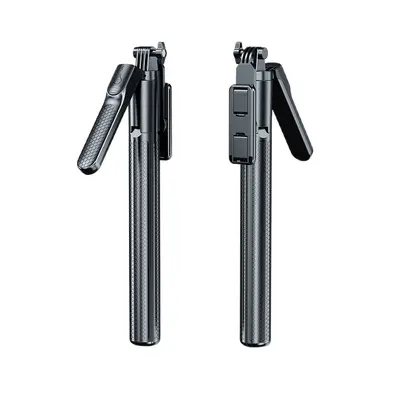 1,7 m Dreibein-Selfie-Stick mit Anti-Shake, Bluetooth-Fernbedienung, LED-Beleuchtung, Live-Stream-Ständer, tragbar, ausziehbar, Handyhalter