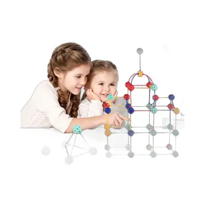 3D Geometric Large-Bead Snap-Together Building Blocks Educational Toy - 5