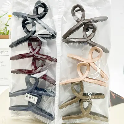Pearl twist hair clip with plastic embellishment women's Korean side clip Korean style individually packaged pastoral two-yuan store accessories - 8