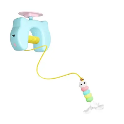 Electric Lifting Cat Teaser Wand with Bell and Feather - 6