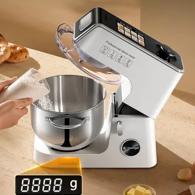 Changdi Penguin Top Pro Hafif Sesli DC Ev Aşçı Makinesi Hamur Yoğurma Makinesi Çırpma Çilingir Çok Fonksiyonlu Mutfak Robotu - 3