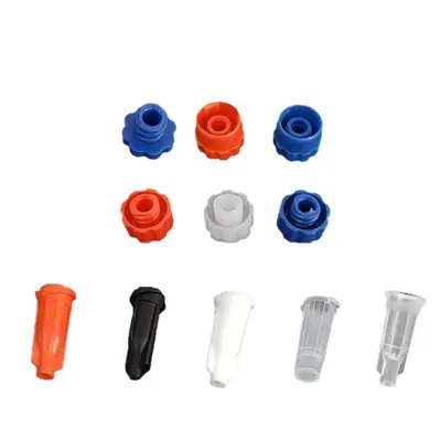 Glue Dispensing Barrel Plastic Plug with External Thread, Various Colors and Models - 6