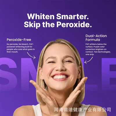 V34 Purple Teeth Whitening Strips, 14 Pcs (7 Pairs)