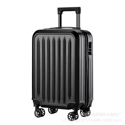 20 Inch Vertical Stripe Matte Lightweight Durable Trolley Suitcase - 7