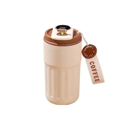 316 Stainless Steel Smart Coffee Mug, Thermos with Carry Strap - 5