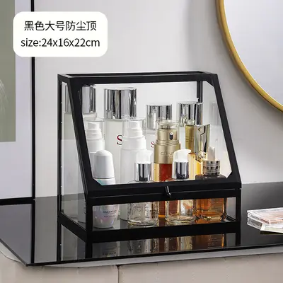 Cosmetic storage box, glass drawer, desktop, dustproof - 10