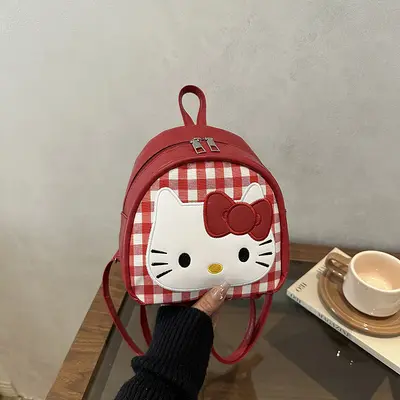 Mini KT kedi desenli sırt çantası - 7