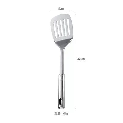 Paslanmaz Çelik Sote Spatula ve Kepçe Seti, Balık Spatulası, Süzgeç