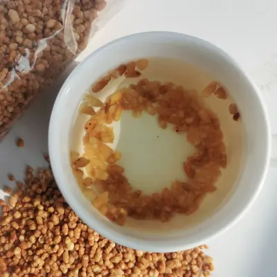 Japon usulü kavrulmuş esmer pirinç 100 g, dolgun taneli, poşet çay ve içecek hammaddesi