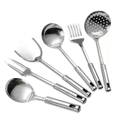 Paslanmaz Çelik Sote Spatula ve Kepçe Seti, Balık Spatulası, Süzgeç