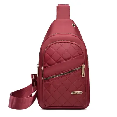 Women's Large Capacity Nylon Chest Bag with Shoulder Strap, Bicycle Bag - 10
