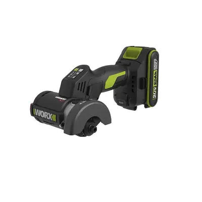Worx WU802 Bürstenloser Akku-Winkelschleifer mit Lithium-Akku