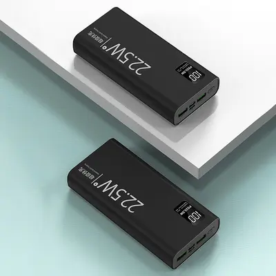 Globale Großhandelschnellladegerät Super Fast Charging mit integriertem Kabel Großkapazität 20000mAh Powerbank 22.5W Geschenkdruck mit LOGO - 7