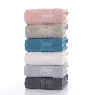 Cotton towel set 3-piece pure cotton bath and hand towels