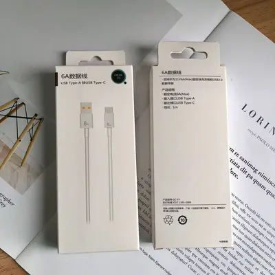 Fast charging mobile phone data cable 6A quick charge cable suitable for Android type-c Huawei Apple data cable USB cable - 5
