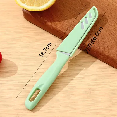 Fruit knife stainless steel with protective sheath, peeler