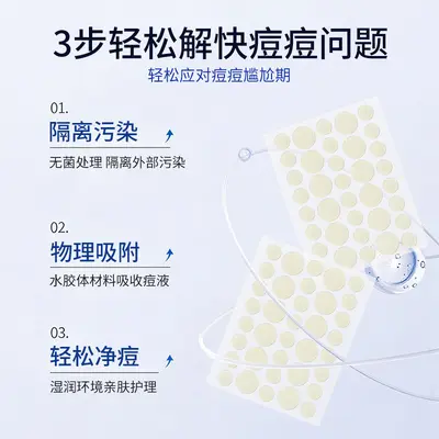 Shunai Sterile Hydrocolloid Invisible Acne Patch, Medical Wound Care - 3