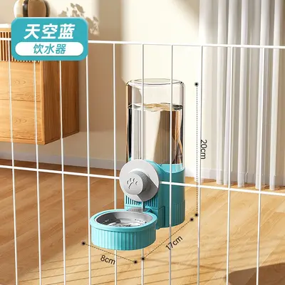 猫咪悬挂式宠物饮水器狗狗喝水用品悬挂笼子狗盆猫碗自动喂食器 - 10