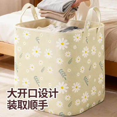 Foldable storage box, large capacity, with handles - 2