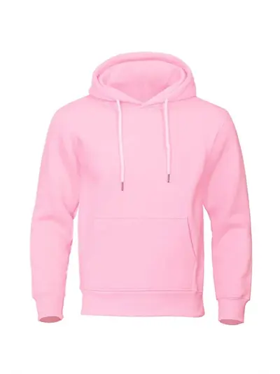 Hooded Fleece Sweatshirt, Unisex, Loose Fit, Spring
